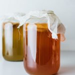 Kombucha in a large jar